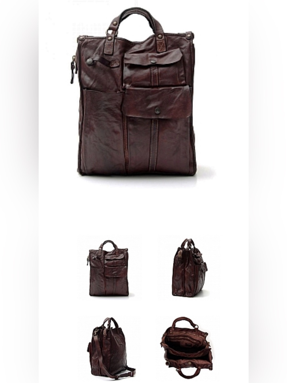 Campomaggi  leather shopper bag